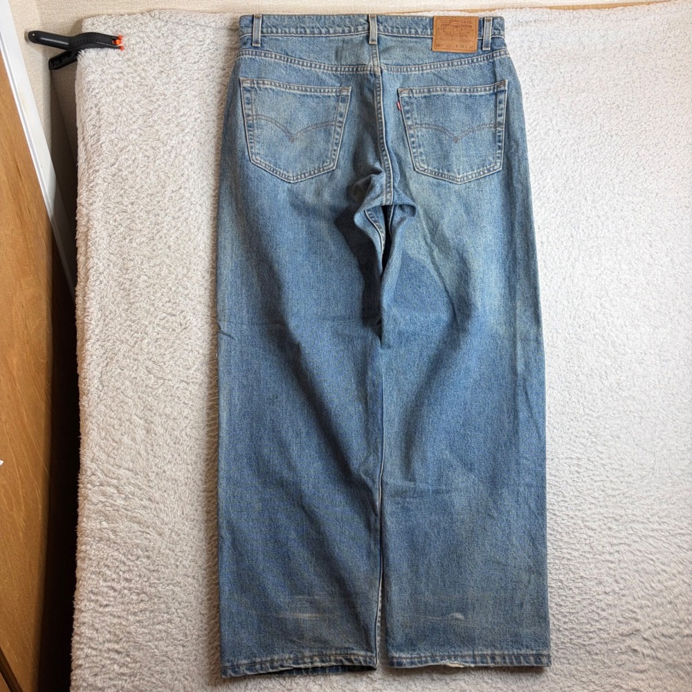 Vintage Levis 565 Loose Fit Straight Leg Jeans USA Made Blue Denim 38x32 Baggy